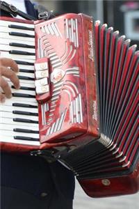 A Vintage Red and White Accordion Journal
