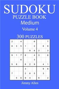 300 Medium Sudoku Puzzle Book