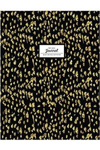 Dot Grid Journal - Black And Gold Softcover