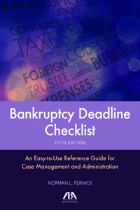 Bankruptcy Deadline Checklist