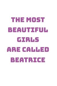 Beatrice Girl Woman Notebook