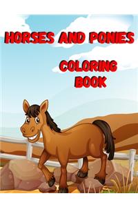 Horses And Ponies Coloring Book