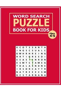 Word Search Puzzle Book for Kids Ages 4-5