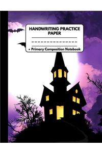 Handwriting Practice Paper Primary Composition Notebook