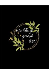 wedding guest list