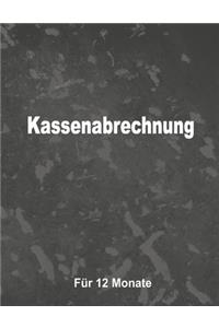 Kassenabrechnung für 12 Monate