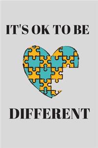 It's Ok To Be Different - Autism Journal