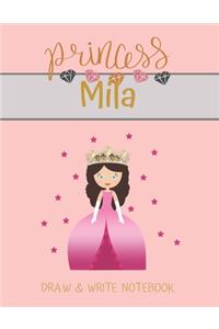 Princess Mila Draw & Write Notebook