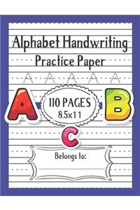 Alphabet Handwriting Practice Paper