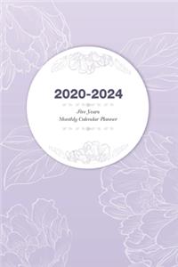 2020-2024 Five Years Monthly Calendar Planner