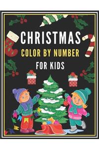 Christmas Color By Number For Kids