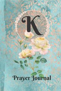 Letter K Personalized Monogram Praise and Worship Prayer Journal