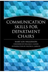 Communication Skills for Department Chairs