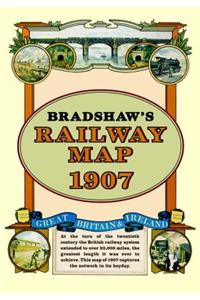 Bradshaw's Railway Folded Map 1907