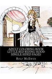 Adult Coloring Book - Little Red Riding Hood Single-Sided Pages
