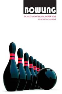 Bowling Pocket Monthly Planner 2018