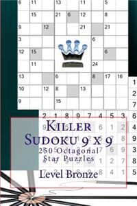 Killer Sudoku 9 X 9 - 250 Octagonal Star Puzzles - Level Bronze