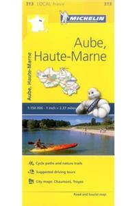 Aube, Haute-Marne - Michelin Local Map 313