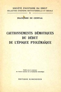 Cautionnements Demotiques Du Debut de l'Epoque Ptolemaique (P. Dem. Lille 34 a 96)