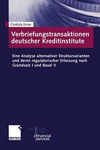 Verbriefungstransaktionen Deutscher Kreditinstitute