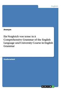 Ein Vergleich Von Tense in a Comprehensive Grammar of the English Language Und University Course in English Grammar