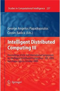 Intelligent Distributed Computing III