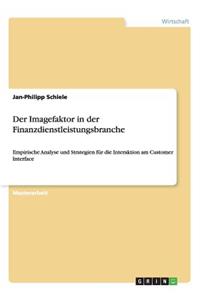 Der Imagefaktor in der Finanzdienstleistungsbranche