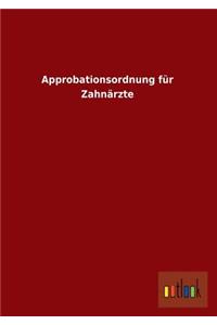 Approbationsordnung Fur Zahnarzte