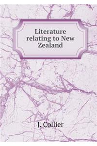 Literature Relating to New Zealand