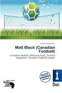 Matt Black (Canadian Football)