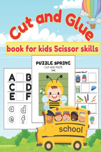 Cut and Glue book for kids scissor skills