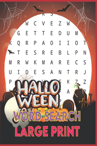 Halloween Word Search Large Print