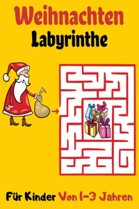 Weihnachten Labyrinthe Für Kinder Von 1-3 Jahren