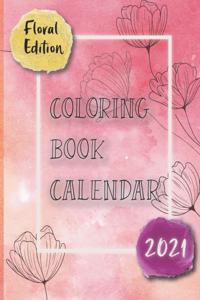 Coloring Book Calendar 2021