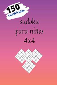 sudoku para niños 4x4.