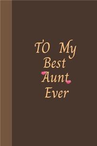 To My Best Aunt Ever