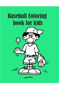 Baseball Coloring book for Kids