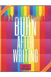 Burn after writing 8.5 × 11 120 pages