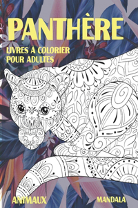 Livres à colorier pour adultes - Mandala - Animaux - Panthère