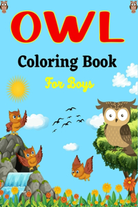 OWL Coloring Book For Boys