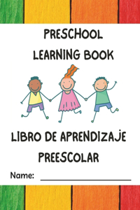 Spanish English preschool learning book
