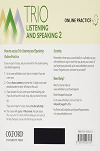 Trio Listening and Speaking Level Two Online Practice Access Code Card