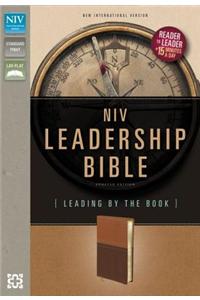 NIV Leadership Bible: Leading by the Book: Leading by the Book, Caramel/Dark Caramel Italian Duo-Tone