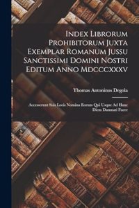 Index Librorum Prohibitorum Juxta Exemplar Romanum Jussu Sanctissimi Domini Nostri Editum Anno Mdcccxxxv
