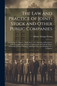 Law and Practice of Joint-Stock and Other Public Companies