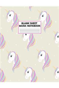 Blank Sheet Music Notebook
