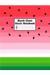 Blank Sheet Music Notebook