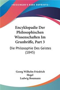 Encyklopadie Der Philosophischen Wissenschaften Im Grunbriffe, Part 3