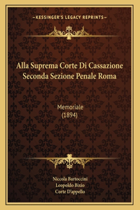 Alla Suprema Corte Di Cassazione Seconda Sezione Penale Roma