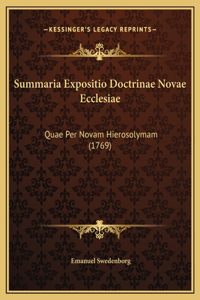 Summaria Expositio Doctrinae Novae Ecclesiae
